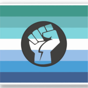 Sticker Drapeau de protestation gay masculin