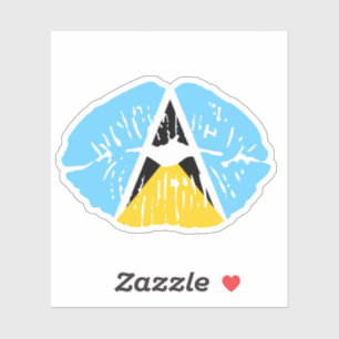 Sticker Drapeau de Sainte-Lucie