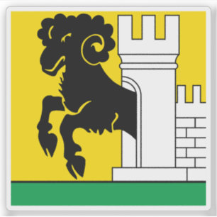 Sticker Drapeau de Schaffhausen, Suisse