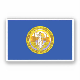 Sticker Drapeau de Southbridge, Massachusetts