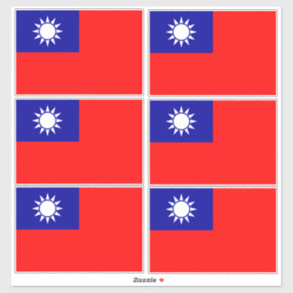 Sticker Drapeau de Taïwan : République de Chine, Taipei ch