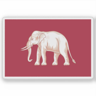 Sticker Drapeau de Thaïlande (Siam, 1843 - 1916)