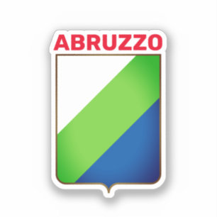 Sticker Drapeau des Abruzzes (Italie)