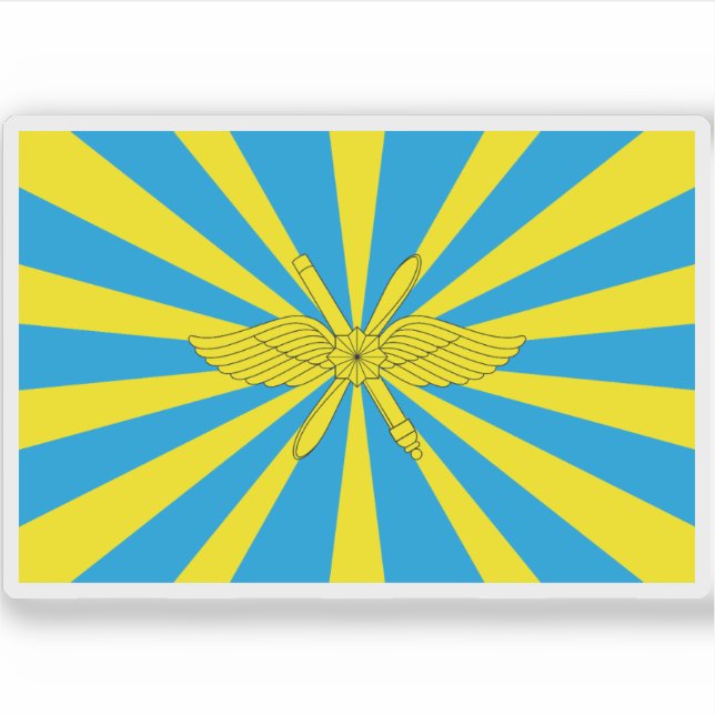 Sticker Drapeau des forces aérospatiales russes (Devant)