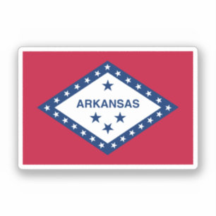 Sticker Drapeau d'État de l'Arkansas