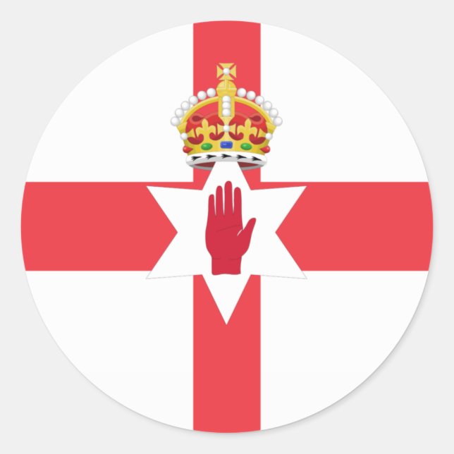 Sticker drapeau d'Irlande du Nord (Devant)