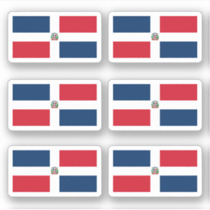 Sticker drapeau dominicain