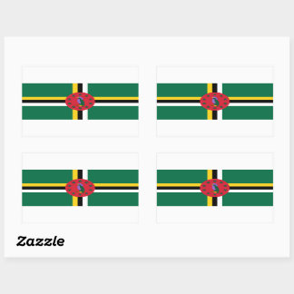 Sticker Drapeau Dominique