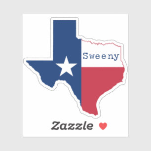 Sticker Drapeau doux du Texas