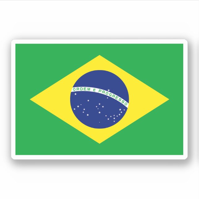 Sticker Drapeau du Brésil (Devant)
