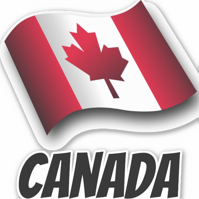 Sticker Drapeau du Canada (Devant)
