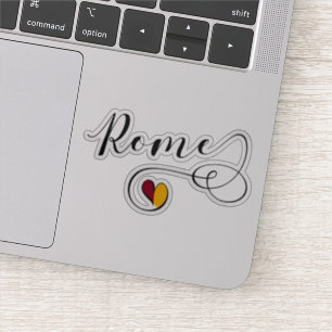 Sticker Drapeau du coeur de Rome