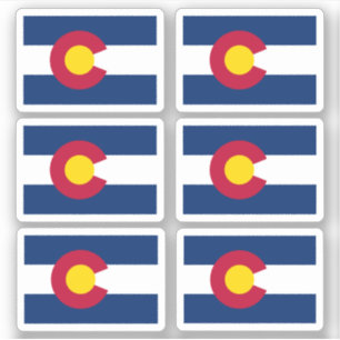 Sticker Drapeau du Coloradan, drapeau de l'État américain