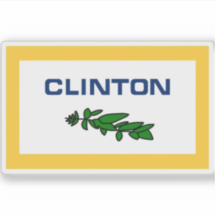 Sticker Drapeau du comté de Clinton, Michigan