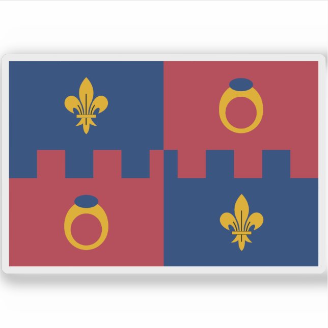 Sticker Drapeau du comté de Montgomery, Maryland (Devant)