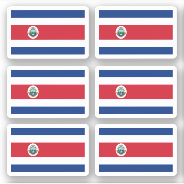 Sticker Drapeau du Costa Rica (Devant)