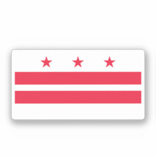 Sticker Drapeau du district de Columbia (USA)