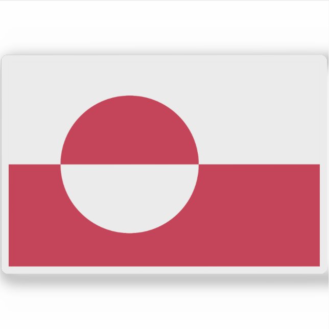 Sticker Drapeau du Groenland (Devant)