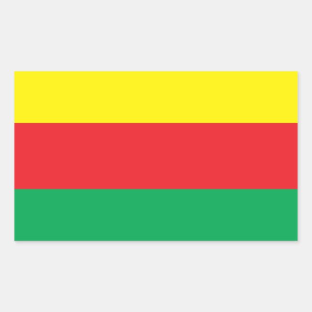 Sticker Drapeau du Kurdistan de Rojava (Devant)