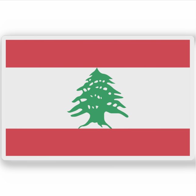Sticker Drapeau du Liban (Devant)