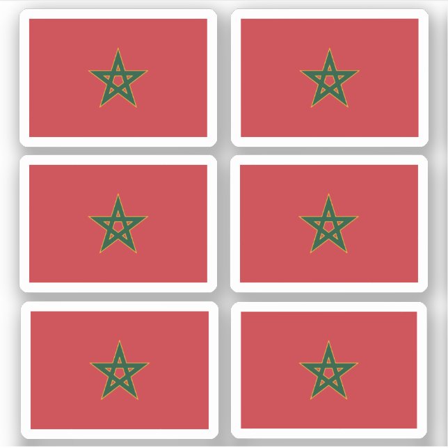 Sticker Drapeau du Maroc - une collection (Devant)