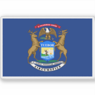 Sticker Drapeau du Michigan
