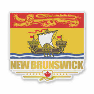 Sticker Drapeau du Nouveau-Brunswick