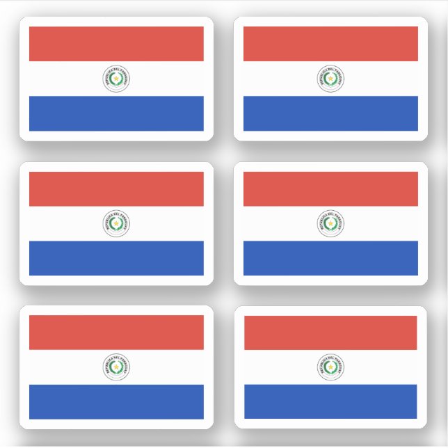 Sticker Drapeau du Paraguayan (Devant)