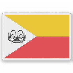 Sticker Drapeau du peuple marquisien, Polynésie, Océanie