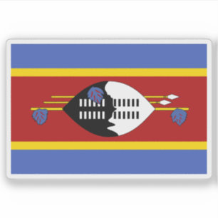 Sticker Drapeau du peuple swazi, République d'Afrique du S