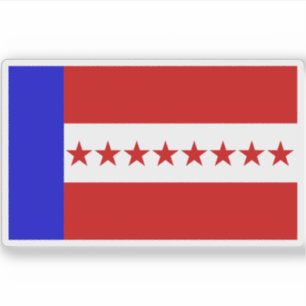 Sticker Drapeau du royaume Tuamotu (1832-1843)