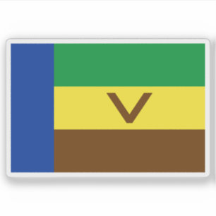 Sticker Drapeau du Venda, la République d'Afrique du Sud