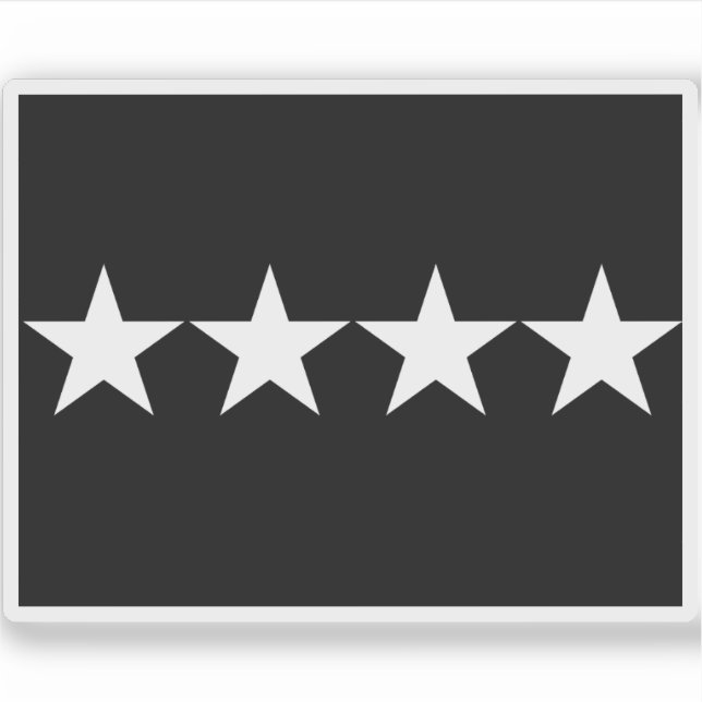 Sticker Drapeau d'un général de la Force spatiale des État (Devant)