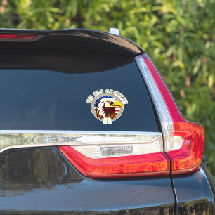 Sticker Drapeau Eagle Emblem USA   DD 214 Alumni Vinyl