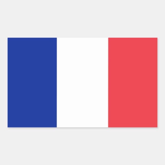 Sticker "drapeau français". (Devant)