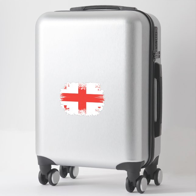 Sticker Drapeau géorgien (Sur valise)