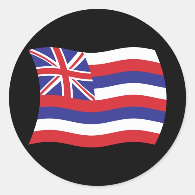 Sticker Drapeau Hawaii (Devant)
