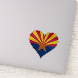 Sticker Drapeau Heart Arizona