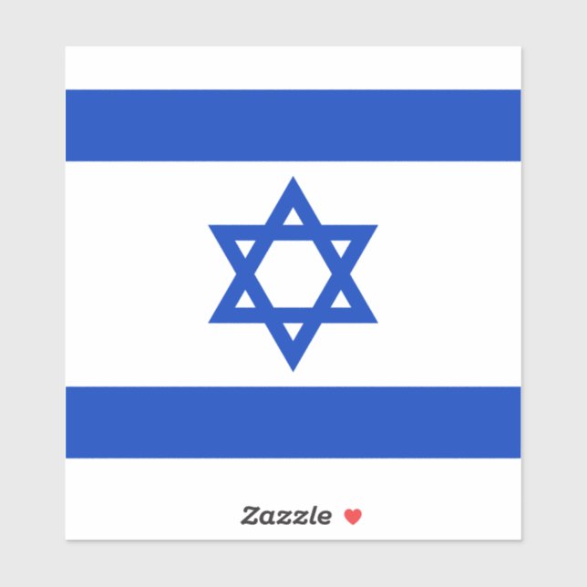Sticker Drapeau Israël (Feuille)