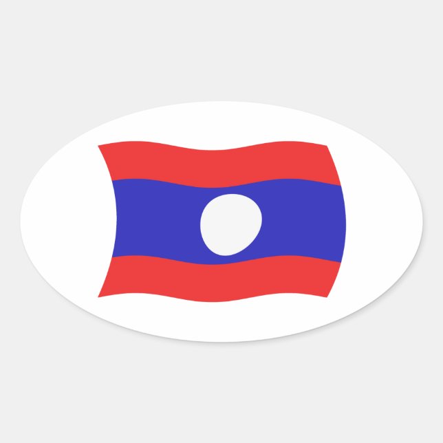 Sticker Drapeau Laos (Devant)
