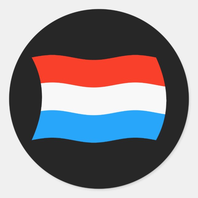 Sticker Drapeau Luxembourg (Devant)