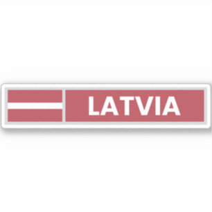 Sticker Drapeau national de Lettonie