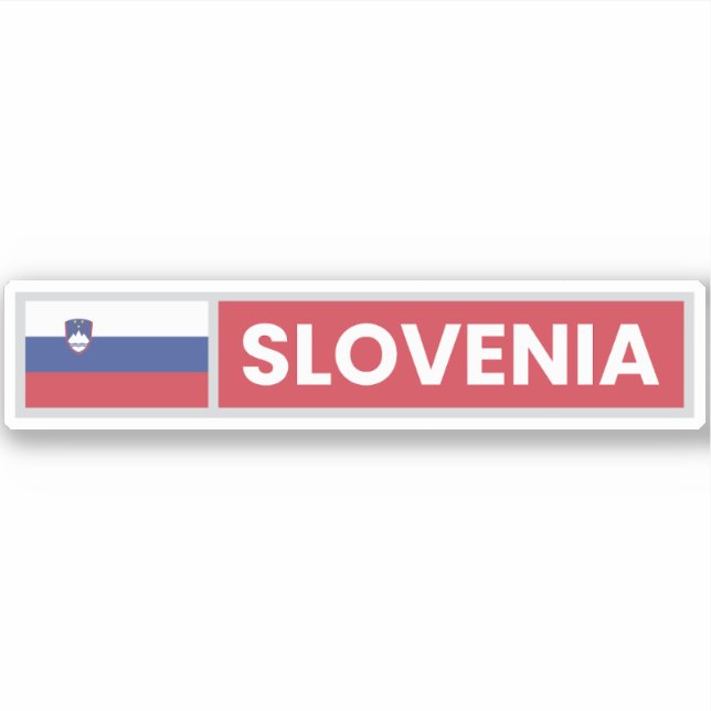 Sticker Drapeau national de Slovénie (Devant)