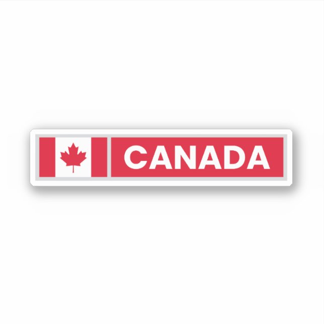 Sticker drapeau national du Canada (Devant)