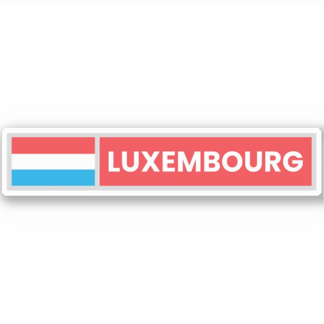Sticker Drapeau national du Luxembourg (Devant)