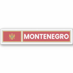 Sticker Drapeau national du Monténégro