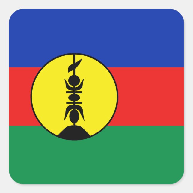 Sticker Drapeau Nouvelle-Calédonie (Devant)