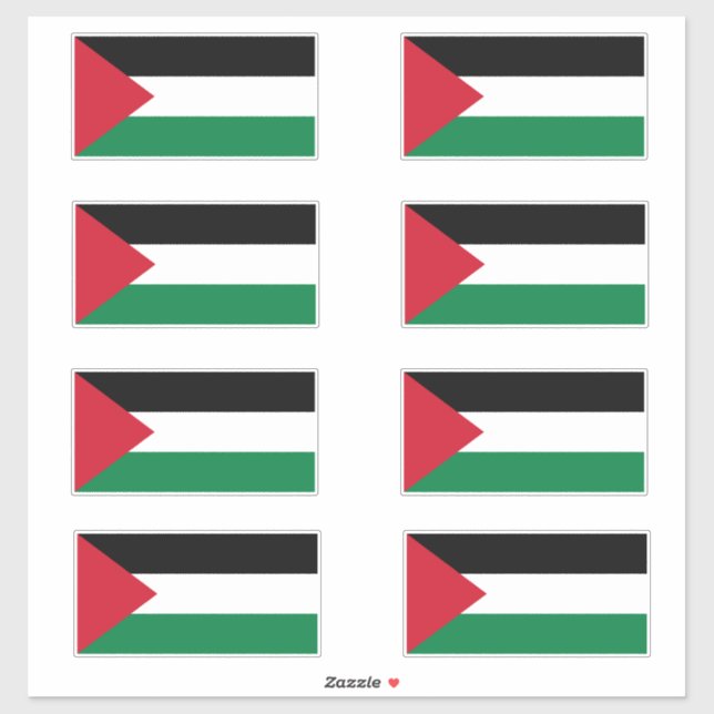 Sticker Drapeau Palestinien (ann) (anal) (anal) (anal) (an (Feuille)
