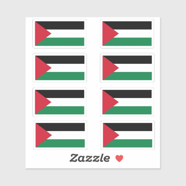 Sticker Drapeau Palestinien (ann) (anal) (anal) (anal) (an (Feuille)