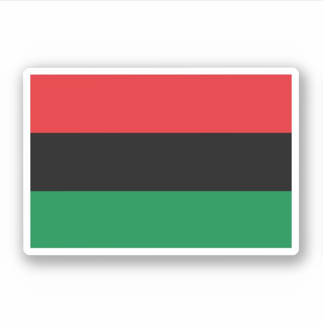 Sticker Drapeau panafricain (Devant)